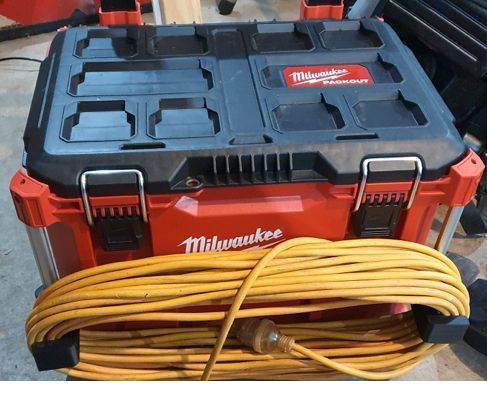 Lot de 2 Supports de rallonge électrique pour caisse Packout Milwaukee