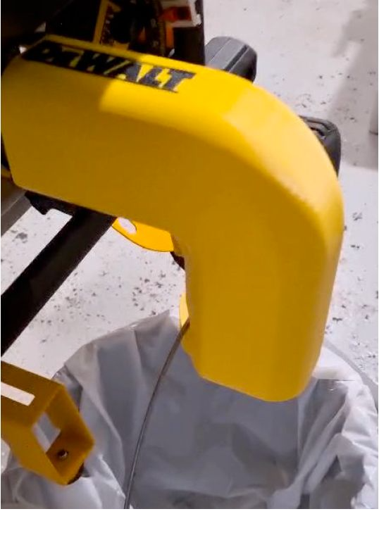 Adaptateur d'évacuation de poussière pour scie DeWalt DWE7485