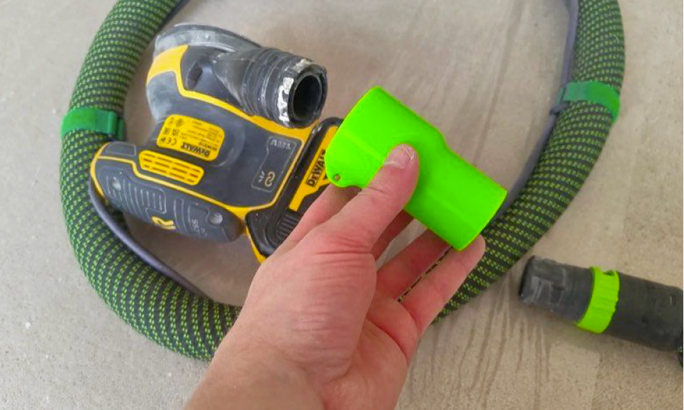 Adaptateur de ponceuse DeWalt DCW210 sur aspirateur Festool