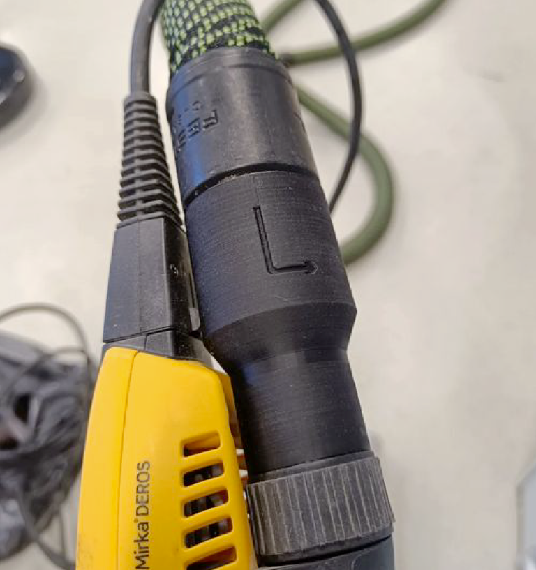 Adaptateur de ponceuse Mirka Deros sur aspirateur Festool Cleantec
