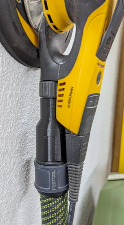 Adaptateur de ponceuse Mirka Deros sur aspirateur Festool Cleantec