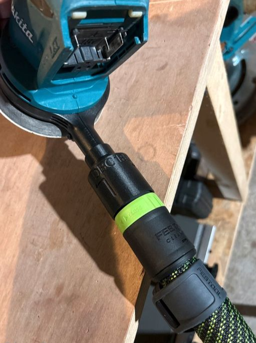 Adaptateur de ponceuse Makita sur aspirateur Festool Cleantec