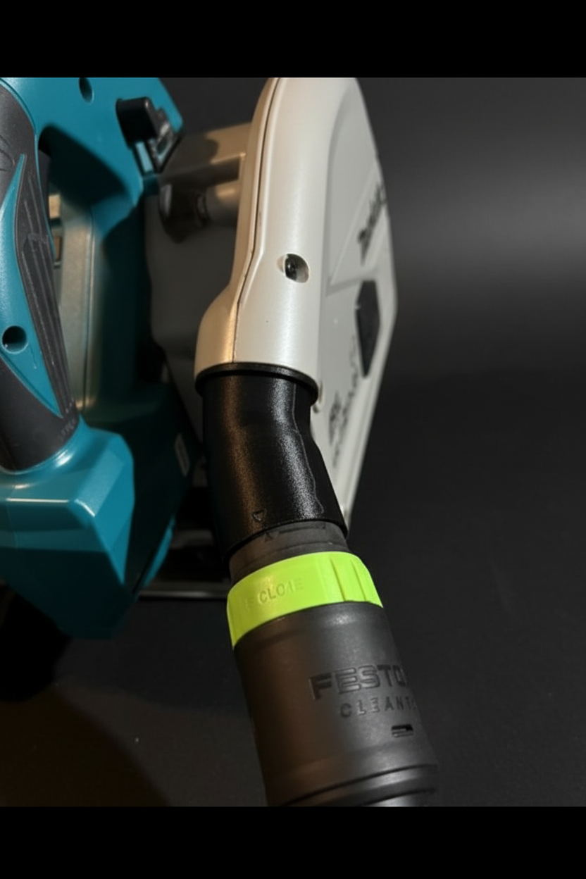 Adaptateur pour scie Makita DSP600 sur aspirateur Festool Cleantec