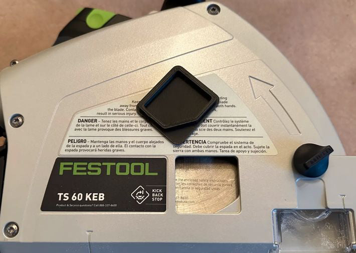 CACHE-POUSSIERE SCIE FESTOOL TS 60, TS 55, TSC 55, TS 75, TS 55 FEBQ / TS 55 REBQ / TS 55 EBQ