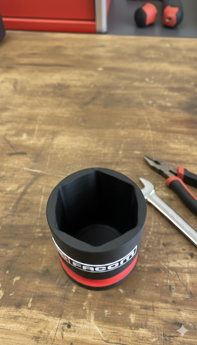 Pot de rangement "Douille Géante" – Style Facom - Création unique
