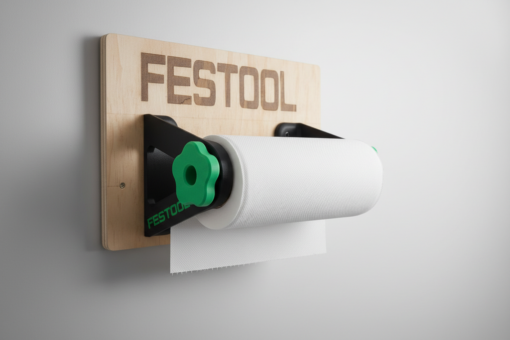 Support mural essuie tout, Logo FESTOOL, Towel Holder - Création unique