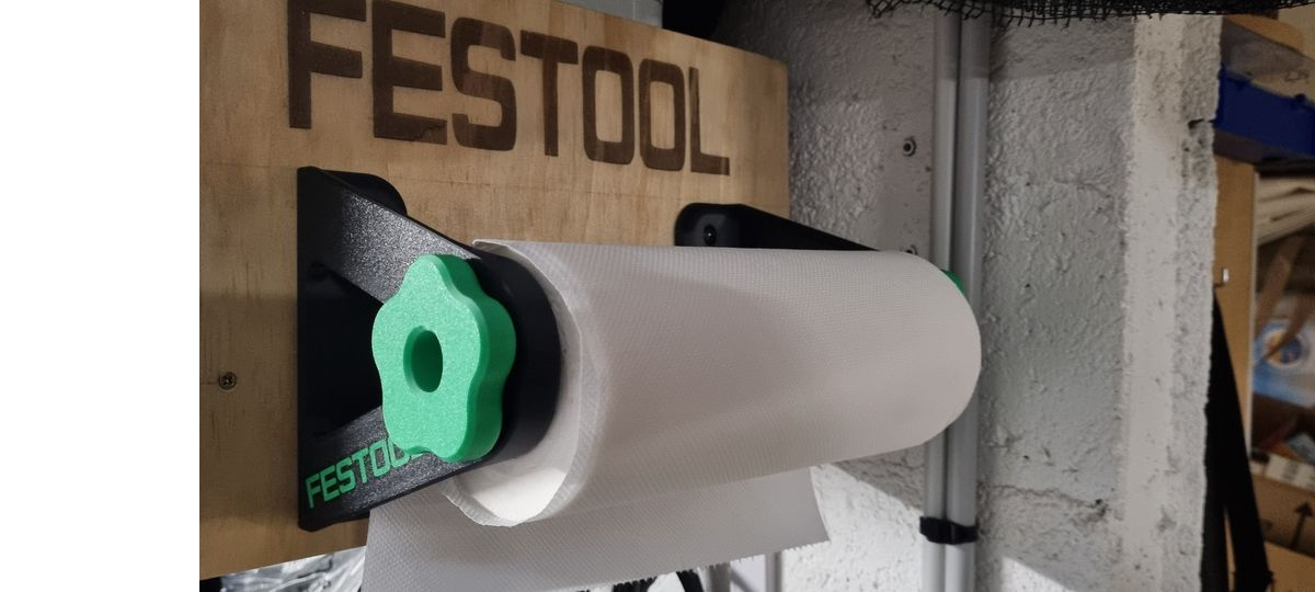 Support mural essuie tout, Logo FESTOOL, Towel Holder - Création unique
