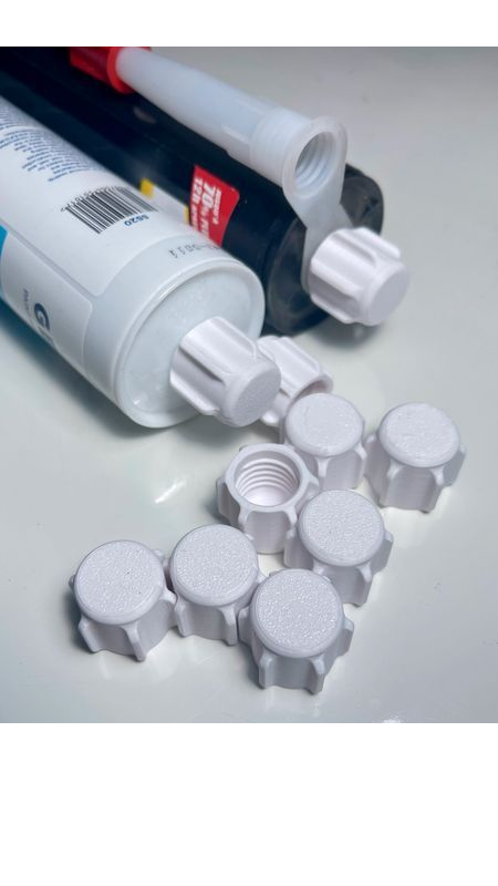 Lot de 10 bouchons pour cartouche de silicone, mastic ou colle ***