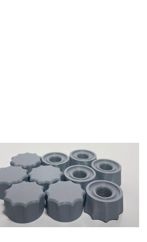 Lot de 10 bouchons pour cartouche aluminium – Sikaflex, mastic, colle ***