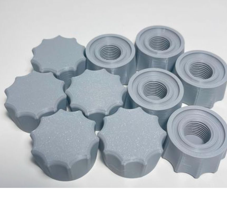 Lot de 10 bouchons pour cartouche aluminium – Sikaflex, mastic, colle ***
