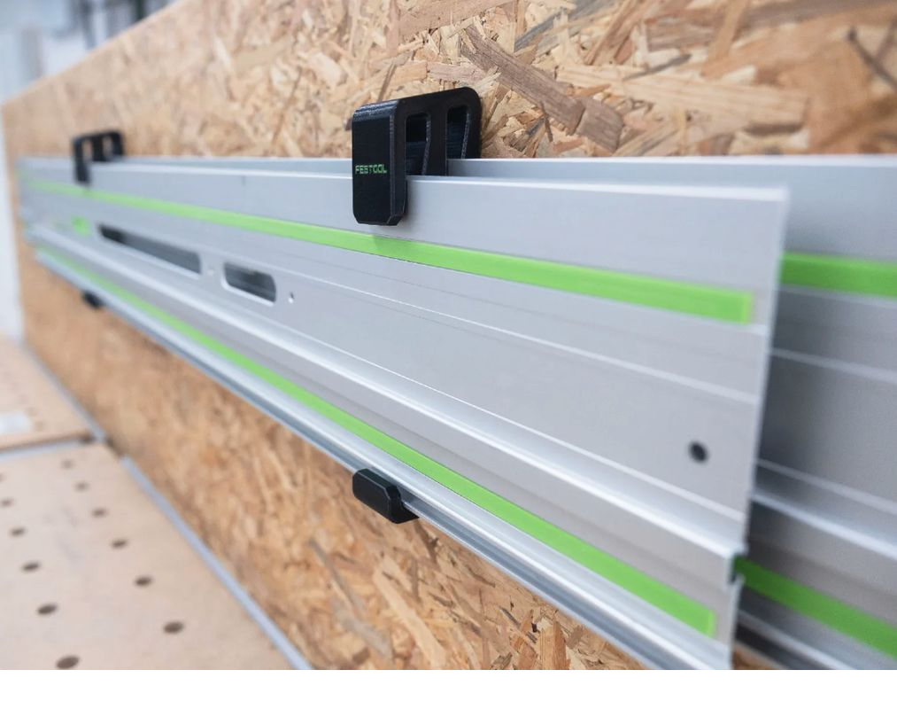 Lot de 2 supports muraux pour double rail de guidage Festool