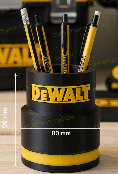 Pot de rangement "Douille Géante" – Style DeWalt – Création Unique