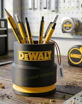 Pot de rangement "Douille Géante" – Style DeWalt – Création Unique