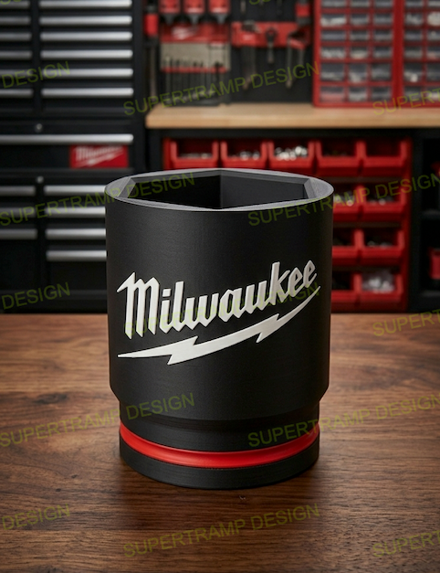 Pot de rangement "Douille Géante" – Style Milwaukee Shockwave - Création unique