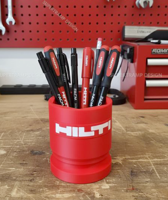 Pot de rangement "Douille Géante" – Style HILTI – Création Unique