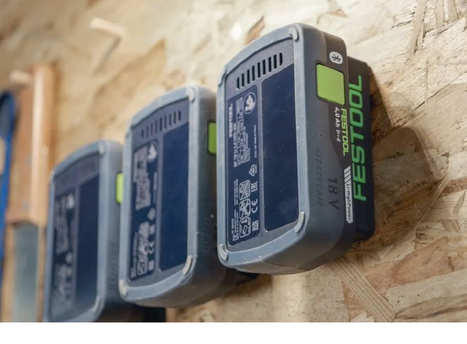Support mural batterie compatible Festool 18V.