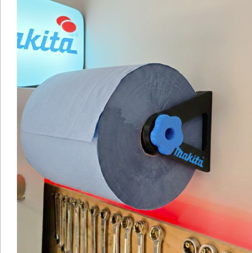 Support Mural Essuie-Tout Logo Makita ultra robuste - Création unique